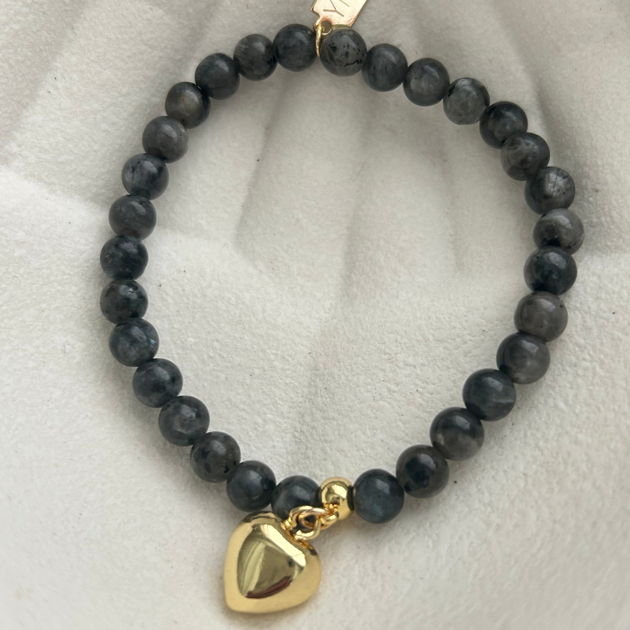 Armbandje donkergrijs klein