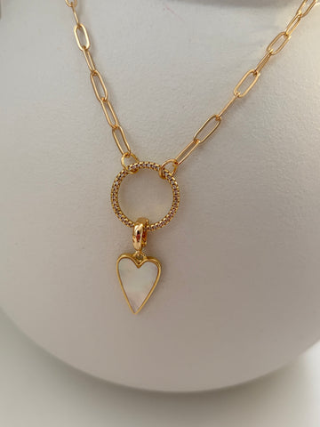 Basisketting Hart parelmoer