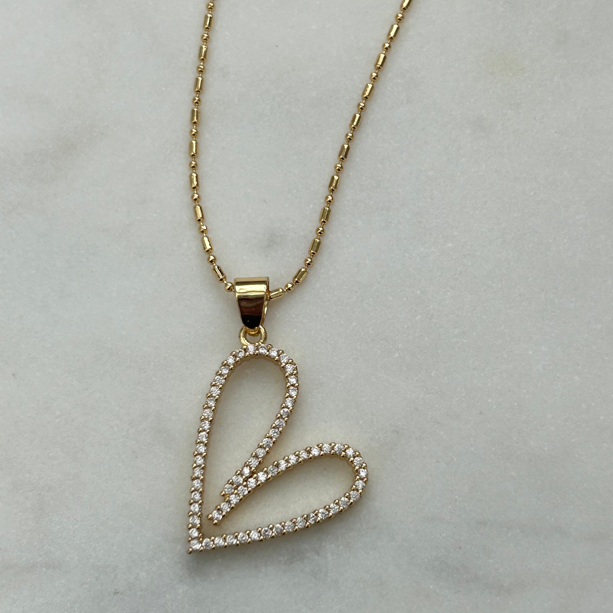 Ketting Diamond Heart