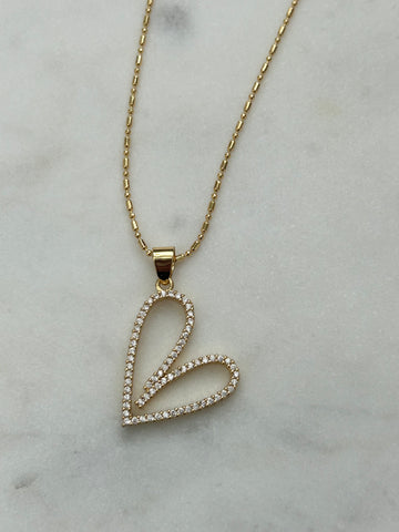 Ketting Diamond Heart