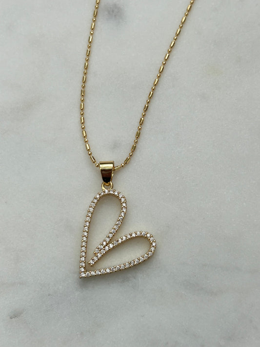 Ketting Diamond Heart