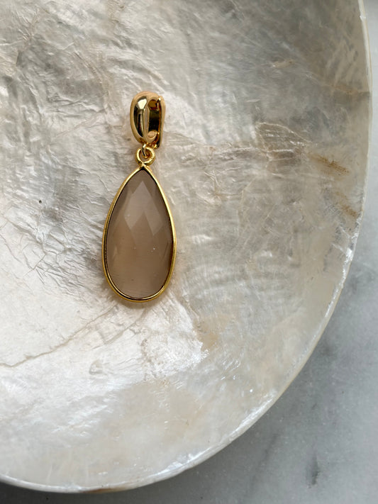 Losse bedel beige Cateye