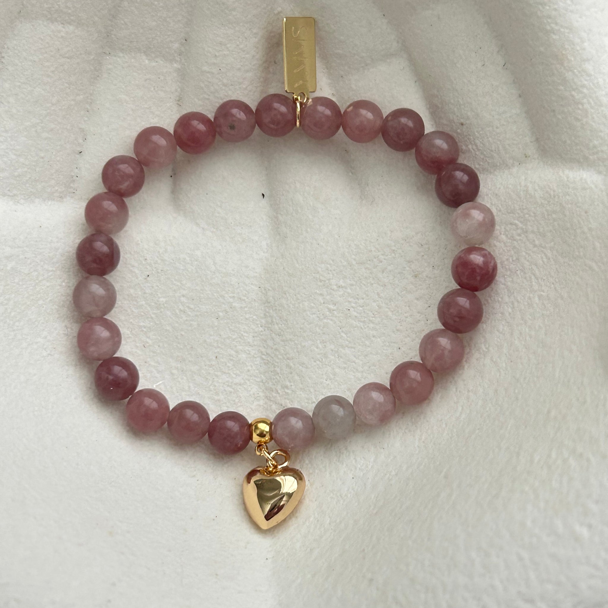 Armbandje roze klein