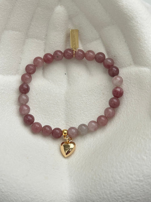 Armbandje roze klein