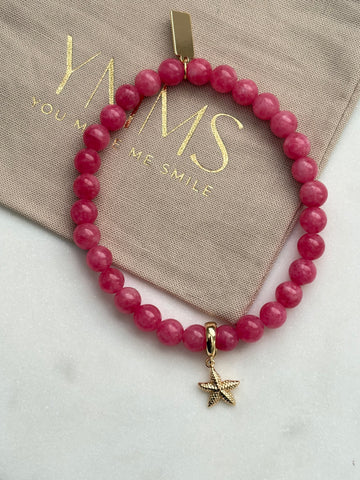 Armband Pink zeester