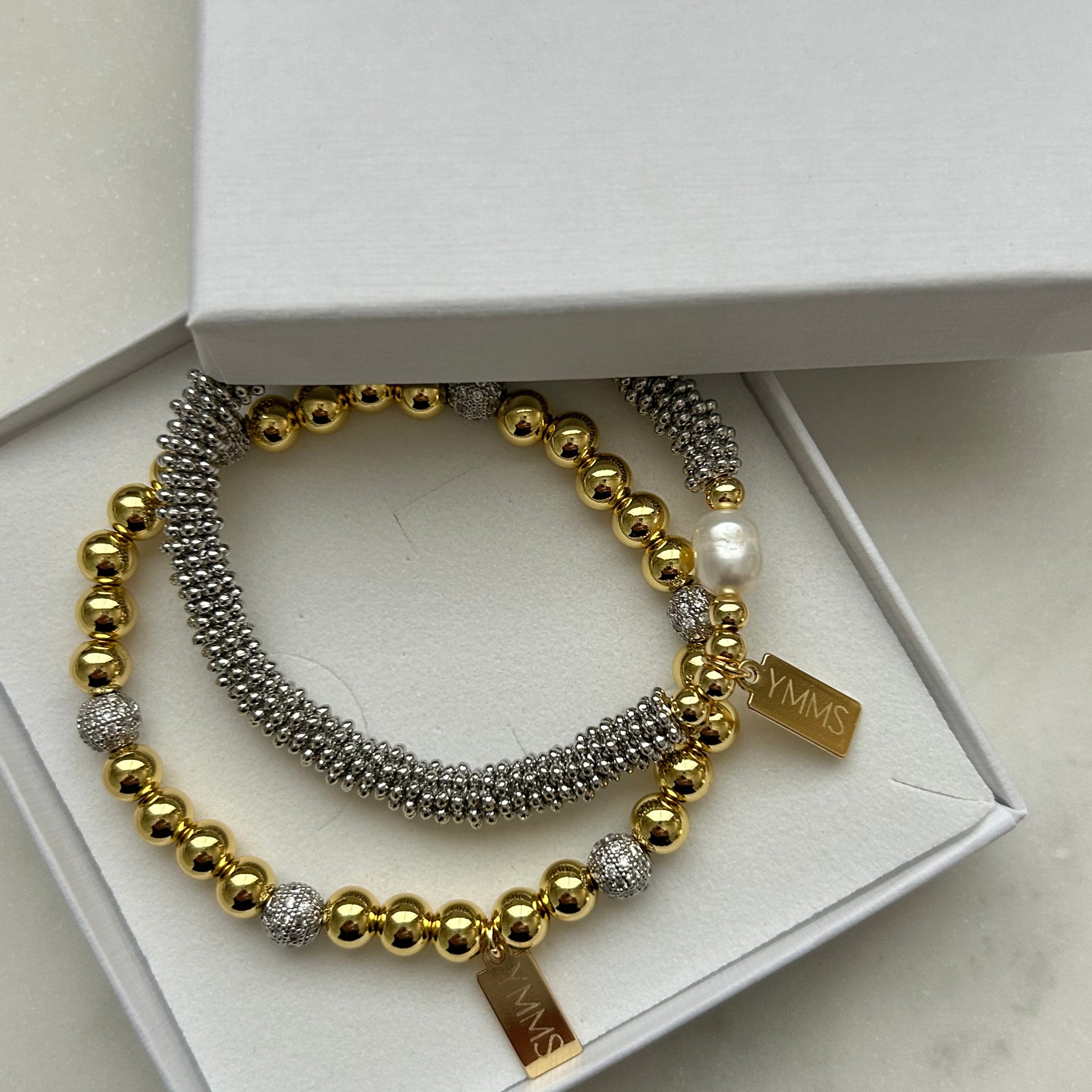 Set Silver & Gold armbanden