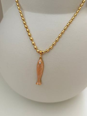 Ketting Vis zalmkleur