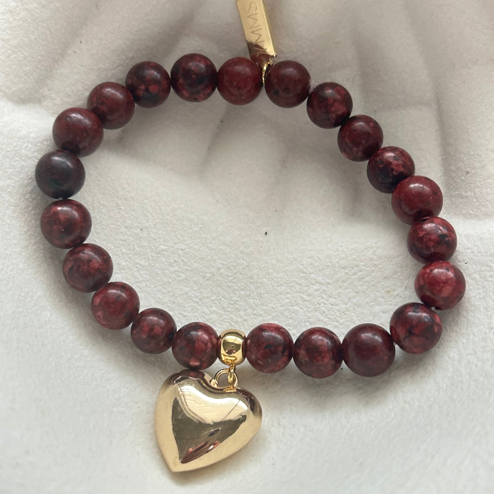 Armbandje Bordeaux groot