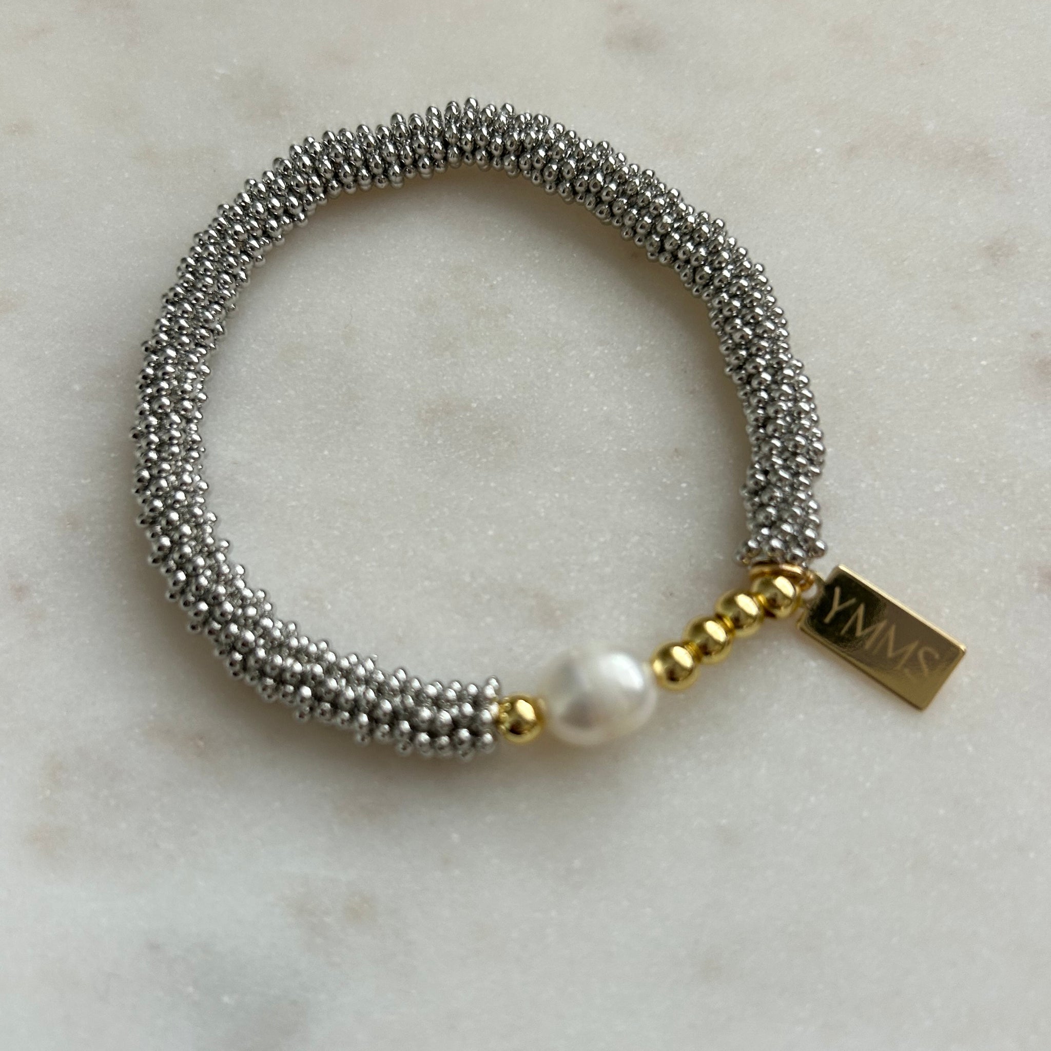 Armband Silver & Pearl