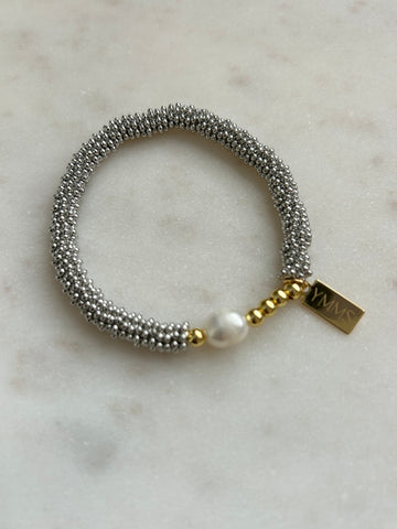 Armband Silver & Pearl