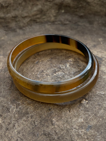 Buffelhoorn armbandenset 2