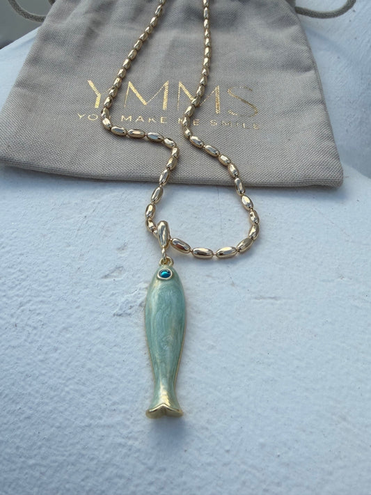 Ketting Vis mintgroen
