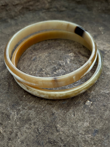 Buffelhoorn armbandenset 1