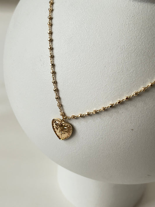 Ketting hart met roos