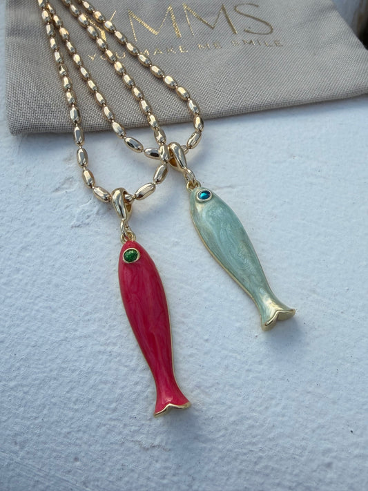 Ketting Vis mintgroen