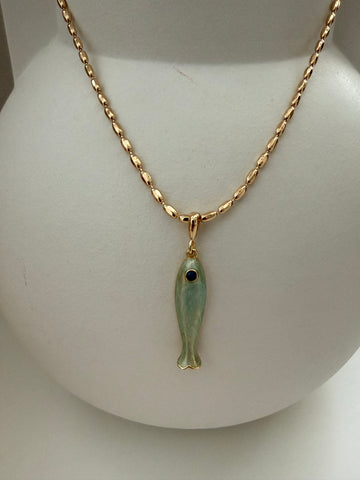 Ketting Vis mintgroen