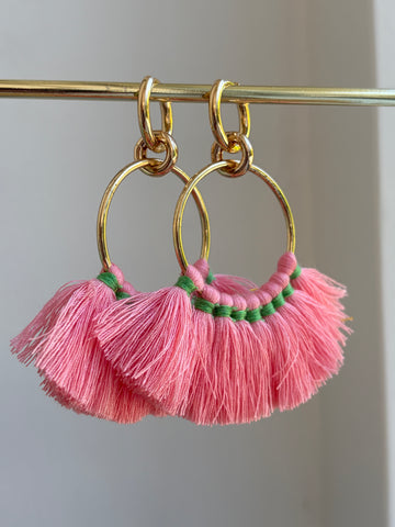 Fringe groot pink