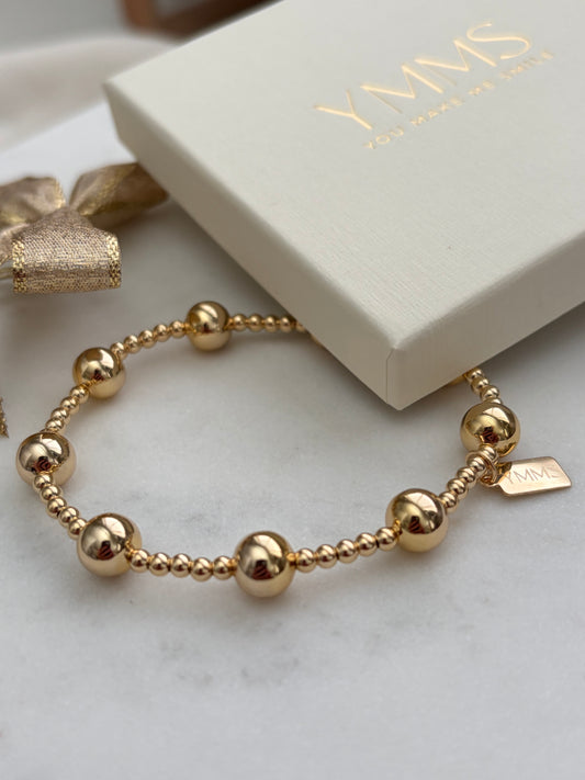 Armbandje 8/3 mm kralen
