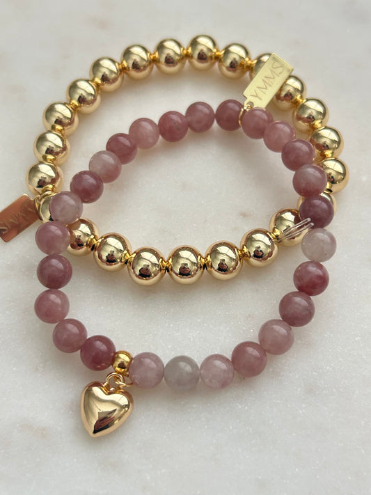 Armbandje roze klein