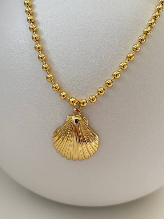 Bolletjes ketting Schelp groot