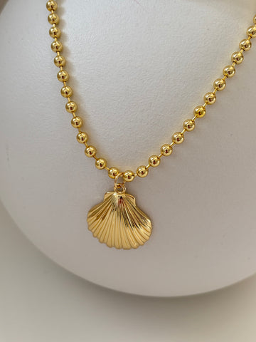 Bolletjes ketting Schelp groot