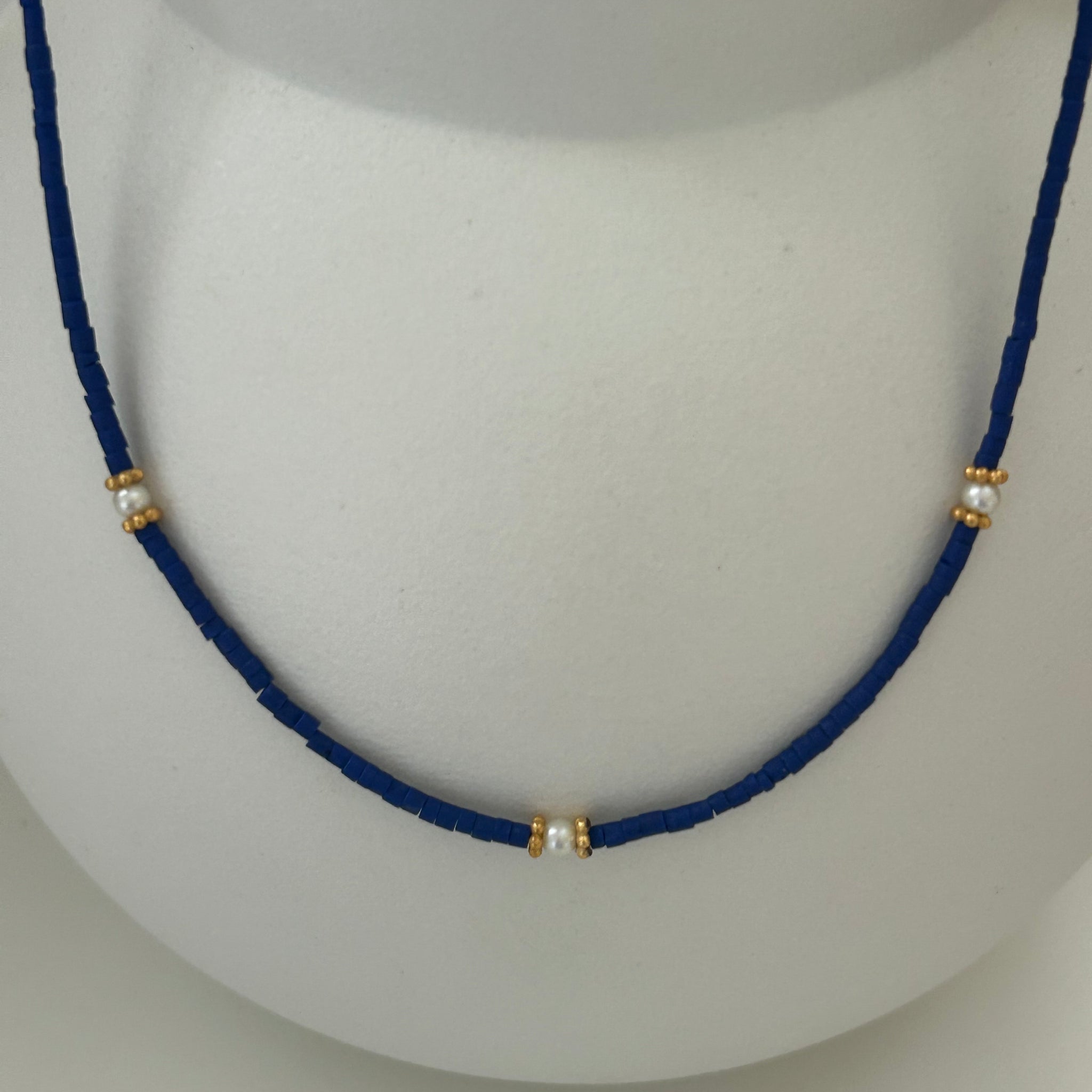 Kraaltjes ketting Royal bleu