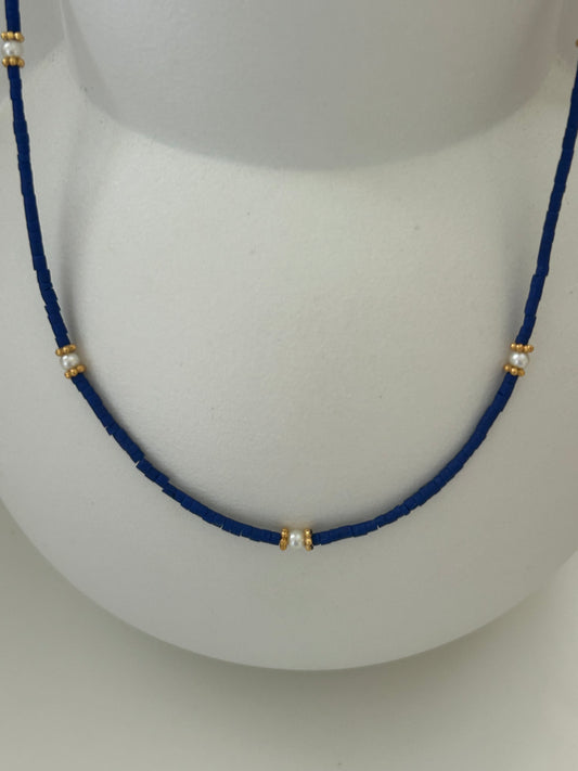 Kraaltjes ketting Royal bleu