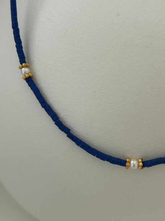 Kraaltjes ketting Royal bleu
