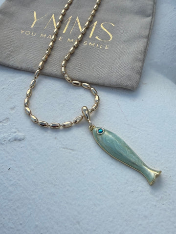 Ketting Vis mintgroen