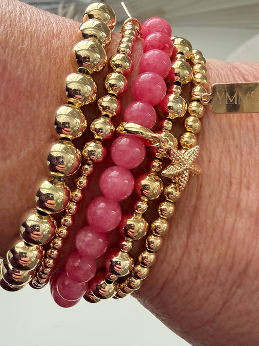 Armband Pink zeester