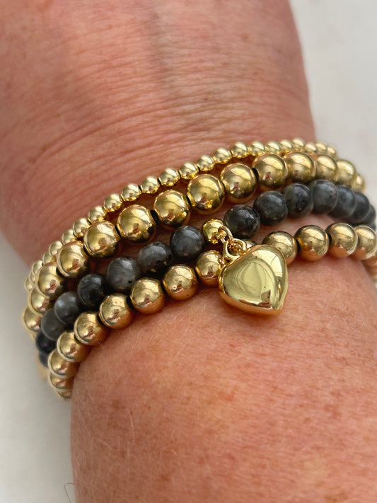 Armbandje donkergrijs klein