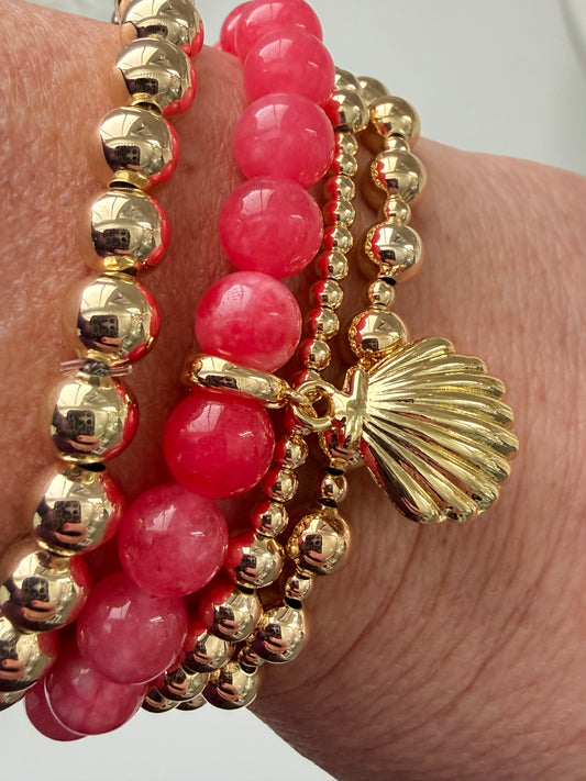 Armband Koraal schelp