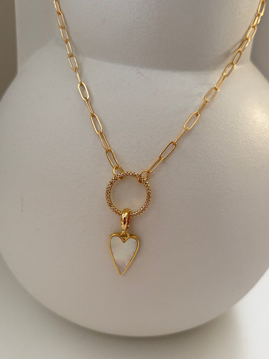 Basisketting Hart parelmoer