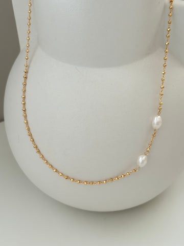 Ketting Duo Pearls