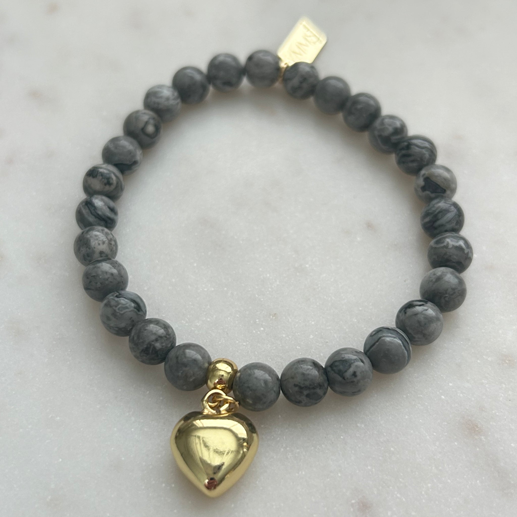 Armbandje lichtgrijs klein