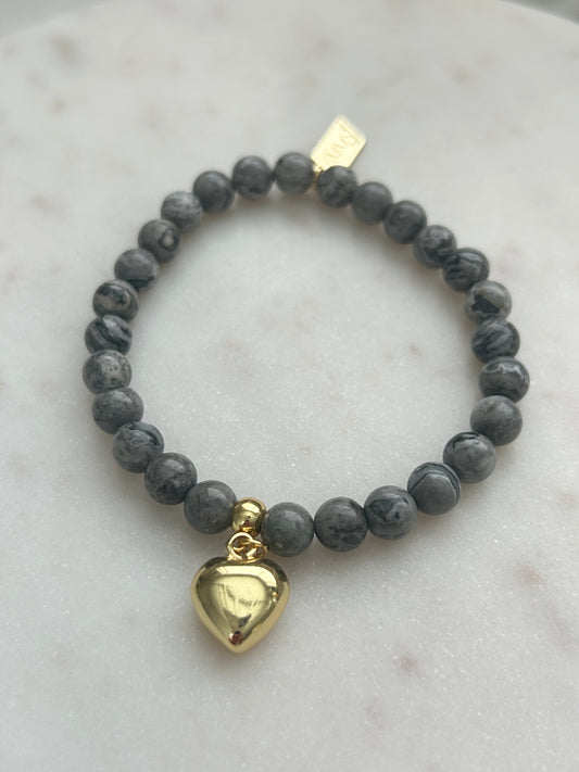 Armbandje lichtgrijs klein