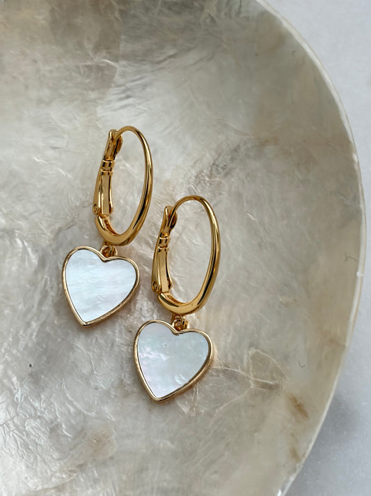 Hartje parelmoer wit