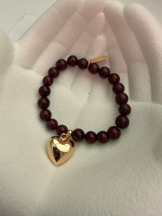 Armbandje Bordeaux groot