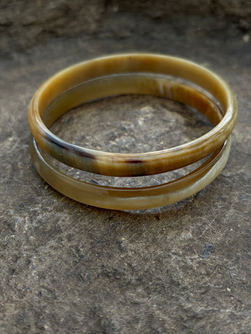 Buffelhoorn armbandenset 6