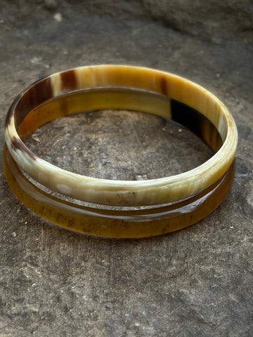 Buffelhoorn armbanden set 1