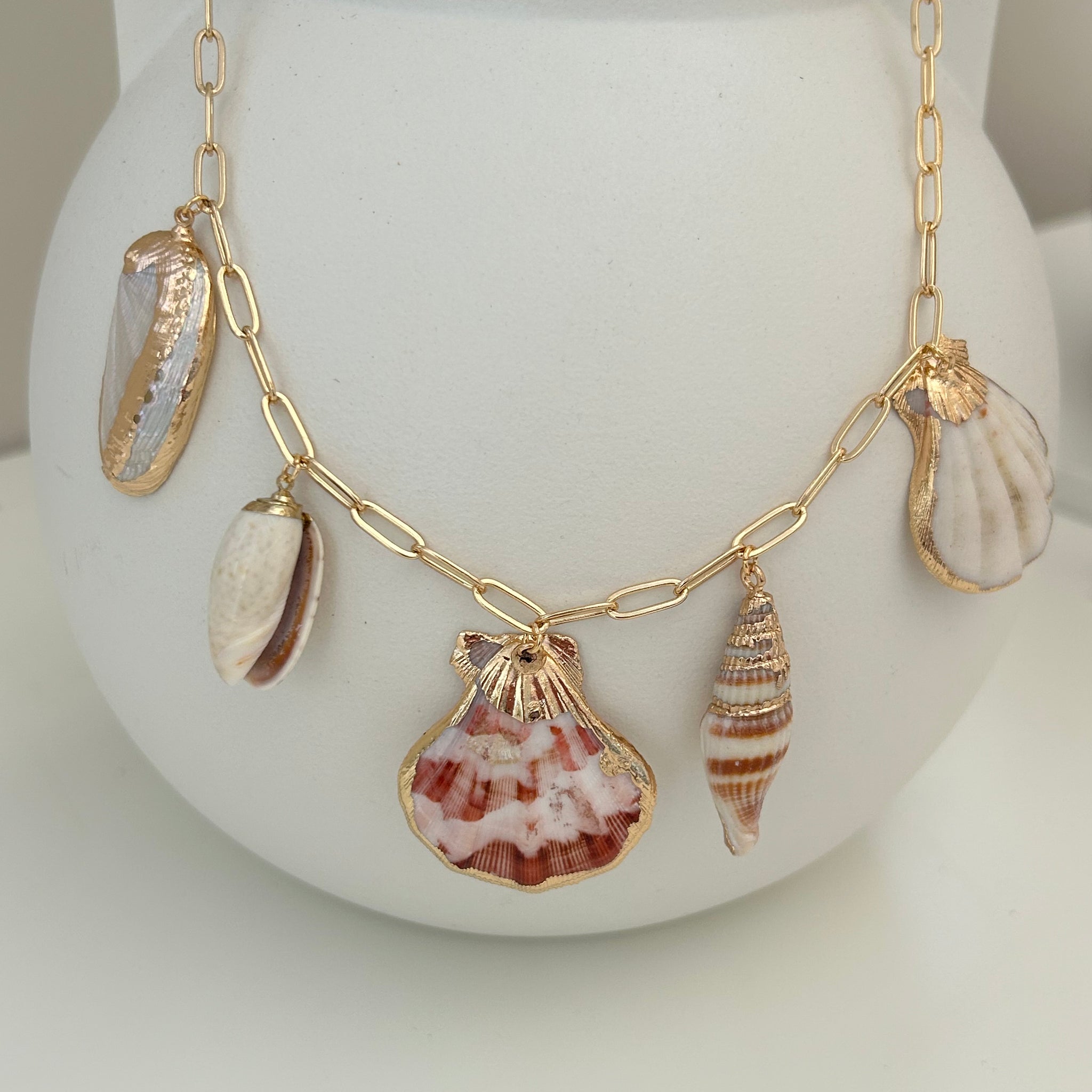 Schelpen ketting XL